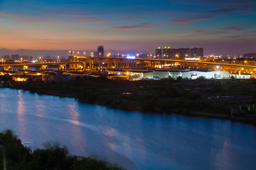 绍兴城西夜景