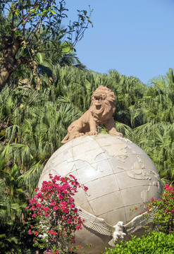 厦门中山公园醒狮雕塑