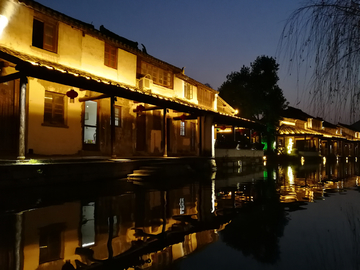 江南水乡 夜景