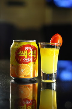 韩国乐天橙汁
