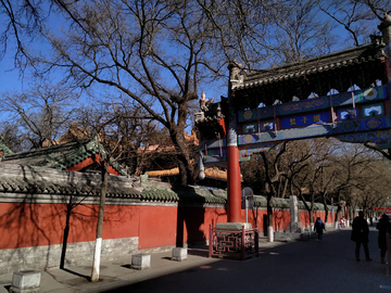 北京蓝天古建筑