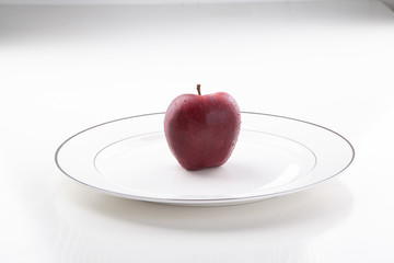 一大盘一个苹果