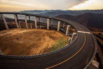 太原天龙山自行车赛道游览