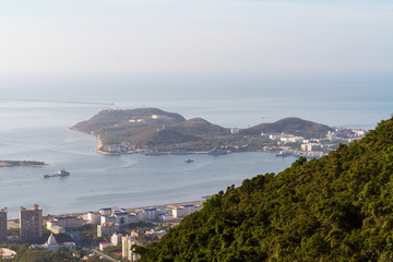 海南三亚榆林湾风光