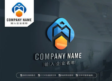 AM字母标志MA字母LOGO