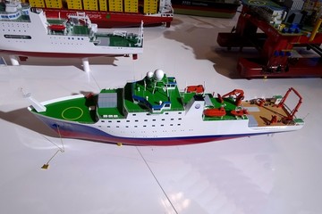 科考船舶模型