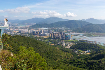 海南三亚吉阳区城市风光