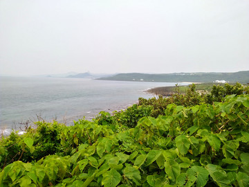 台湾垦丁鹅銮鼻沧海亭远眺海岸