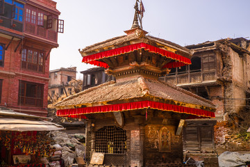 尼泊尔巴德岗寺庙