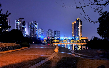 松江新城夜景
