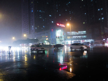 雨天城市道路