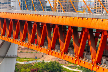 重庆地标著名建筑钢结构大桥