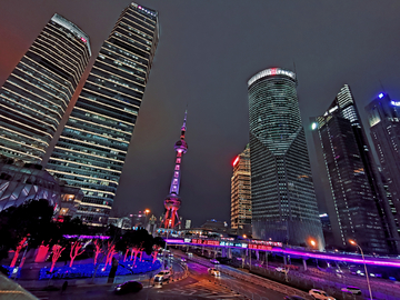 上海金融区夜景