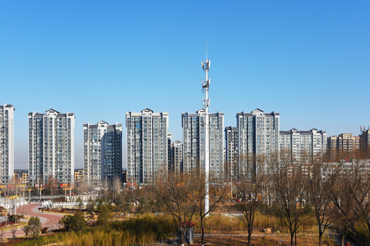 住宅小区远眺