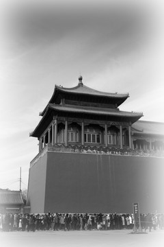 故宫黑白照片