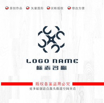 G字母旋转X字母logo