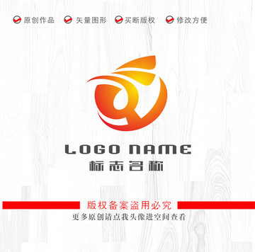 MH字母标志鹰logo