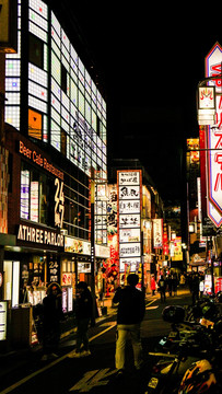 日本新宿夜景