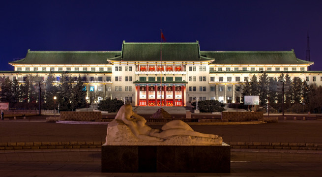 长春地质宫夜景