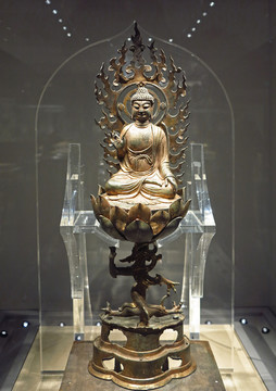 鎏金铜释迦牟尼佛说法像