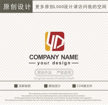 YD字母logo