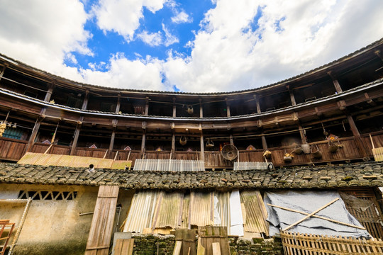 中国福建初溪客家土楼群