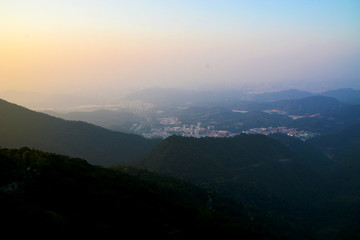 梧桐山夕阳