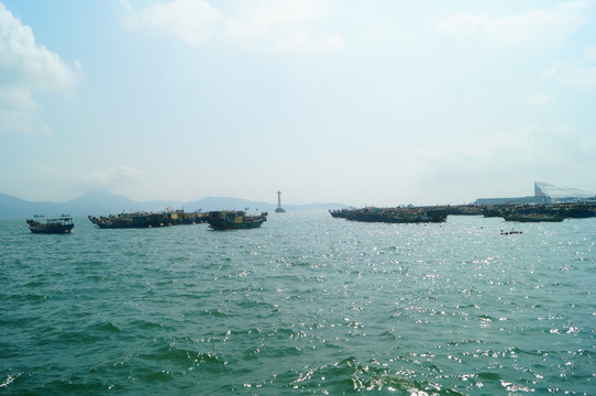 深圳蛇口港海域风光