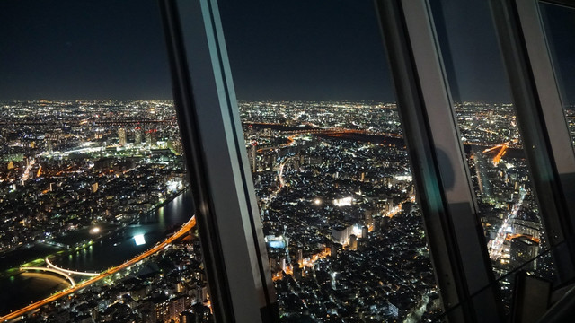 东京鸟瞰夜景