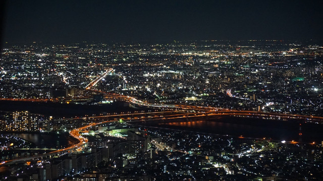 东京鸟瞰夜景