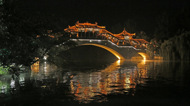 步云桥夜景
