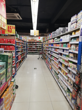 超市饮料品专区