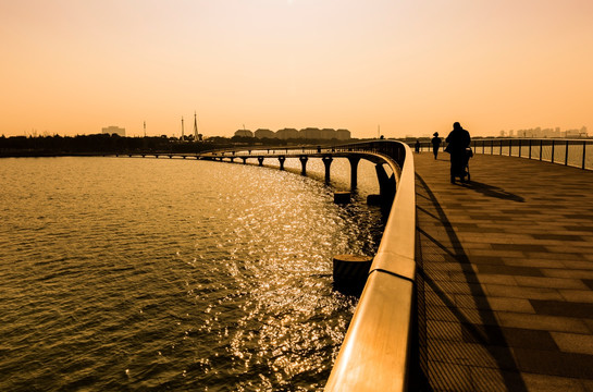 金鸡湖景观大桥