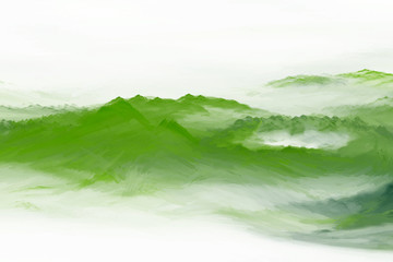 绿色丘陵