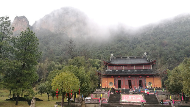 浙江金华浦江仙华山冬景