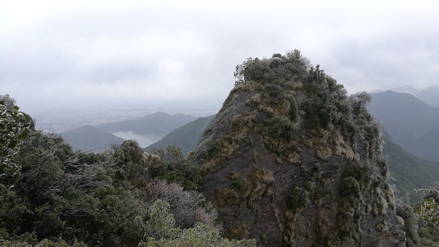 浙江金华浦江仙华山冬景