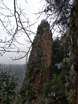 浙江金华仙华山冬景