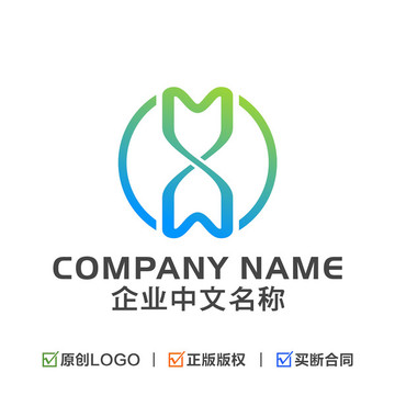 字母MW标志基因LOGO