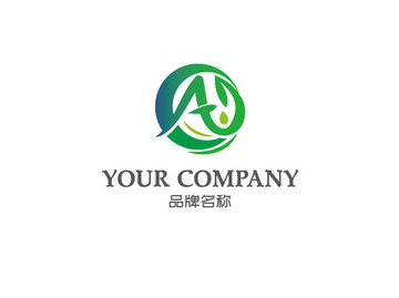 a字母环保科技logo