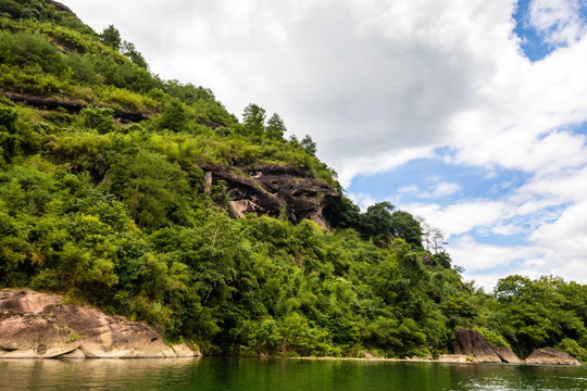 中国福建武夷山九曲溪漂流