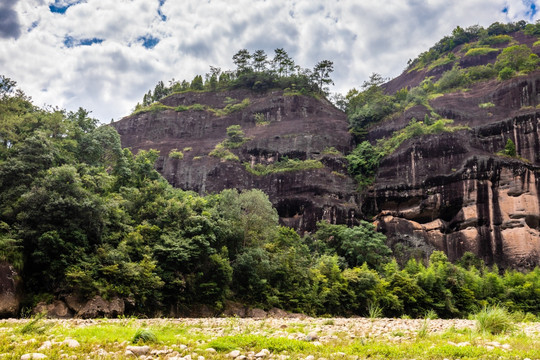 中国福建武夷山九曲溪漂流