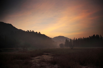 中山市五桂山大寮早晨