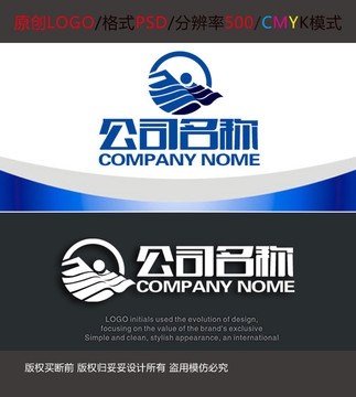 游泳馆水育会馆logo设计