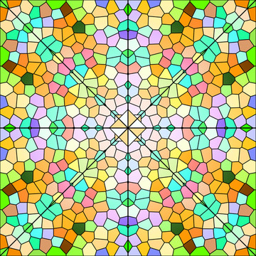 多彩染色玻璃渐变抽象几何背景