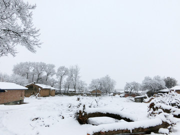 乡村雪景