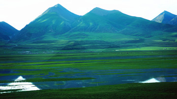 西藏藏北那曲草原河流