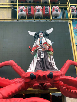 日本武士雕像