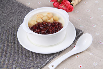 红豆莲子双皮奶