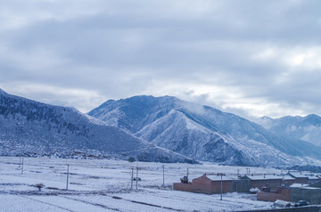青藏高原冬季风光