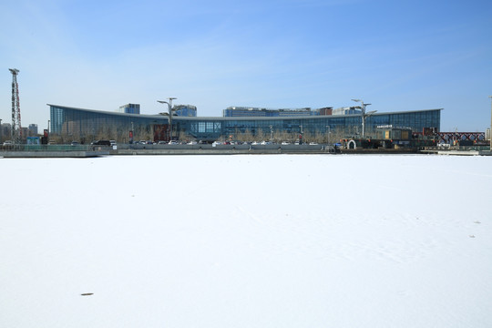 国家会议中心雪景